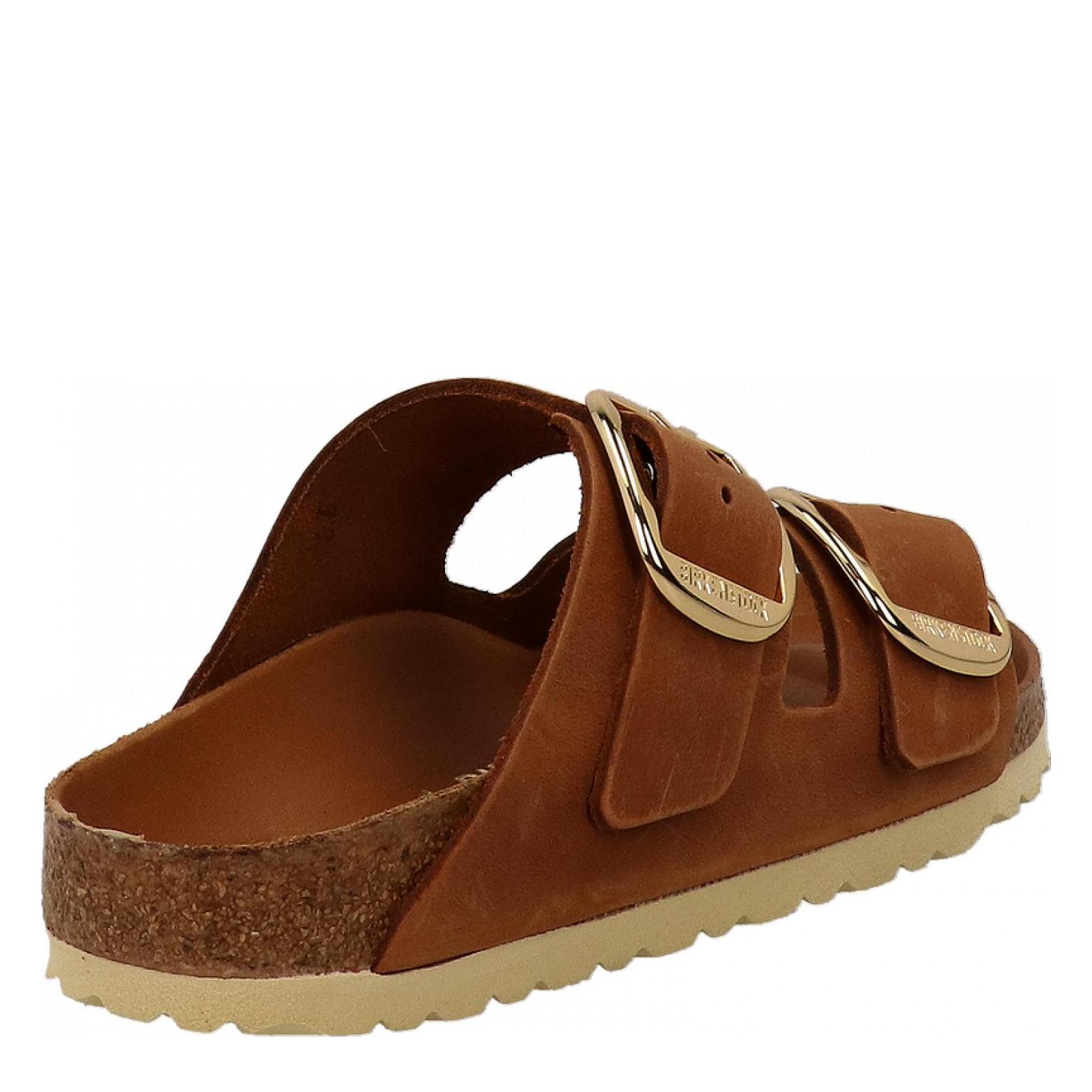 ARIZONA BIG BUCKLE, OILED LEATHER cognac