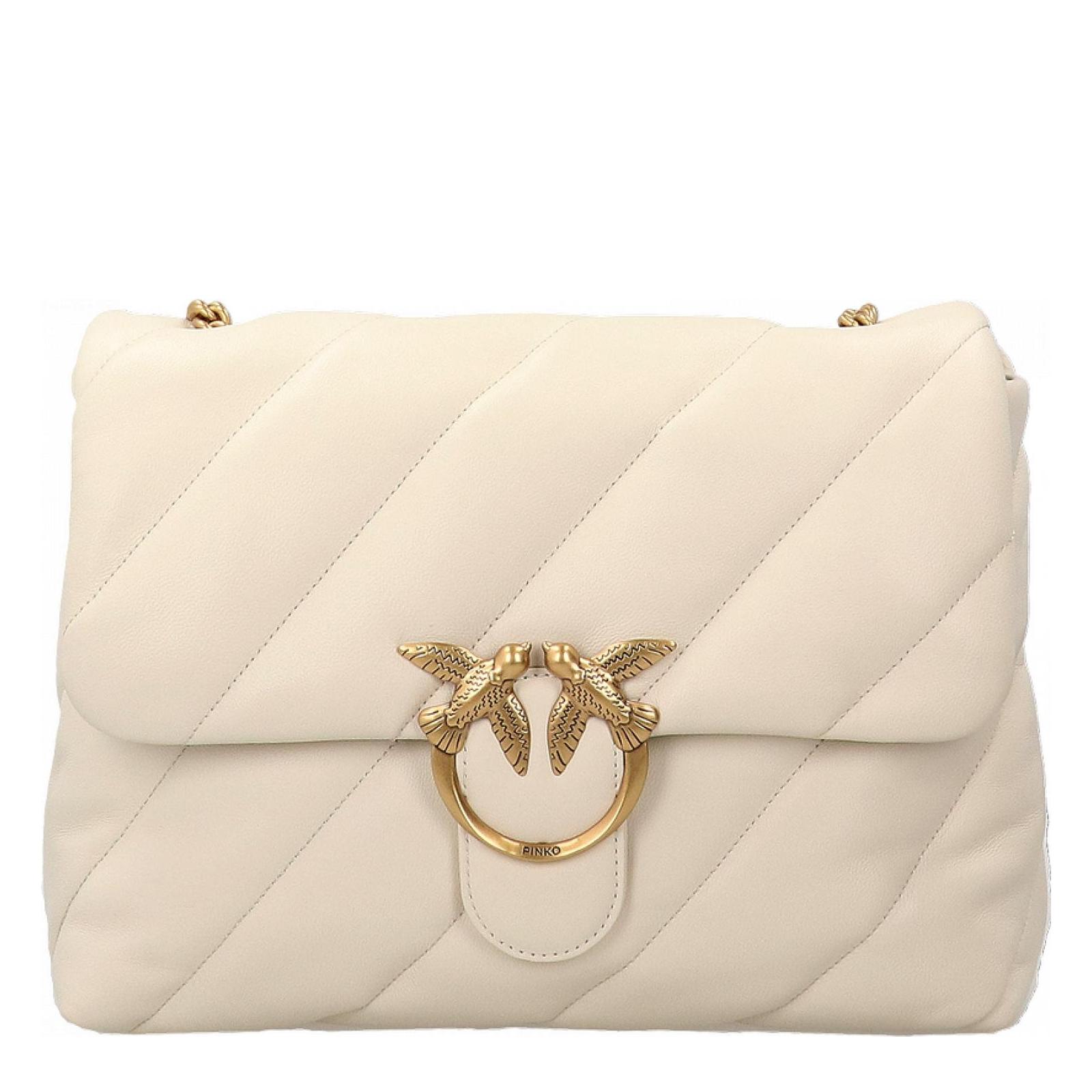 LOVE PUFF BIG CL z14q-bianco-gold