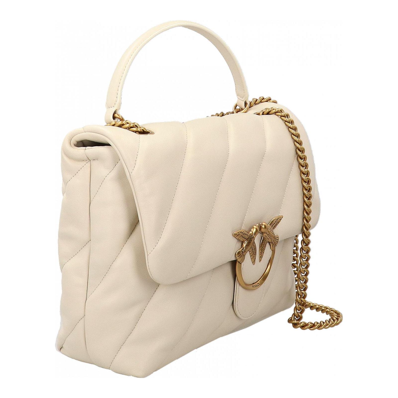 LOVE PUFF BIG CL z14q-bianco-gold