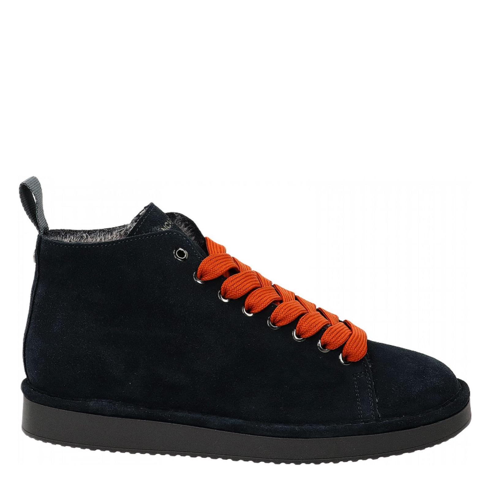 P01 ANKLE BOOT SUEDE cobalt-burnt-orange