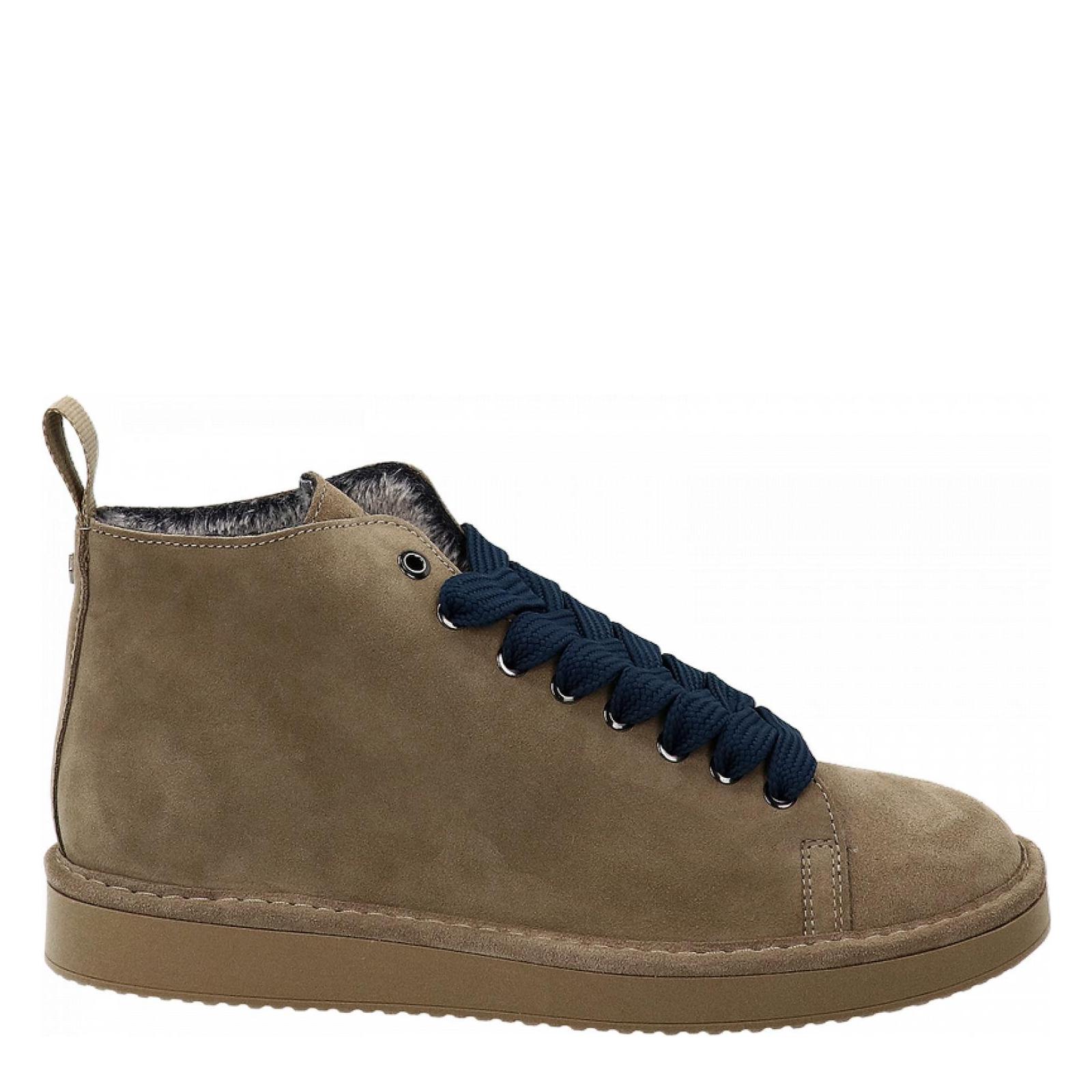 P01 ANKLE BOOT SUEDE walnut-cobalt