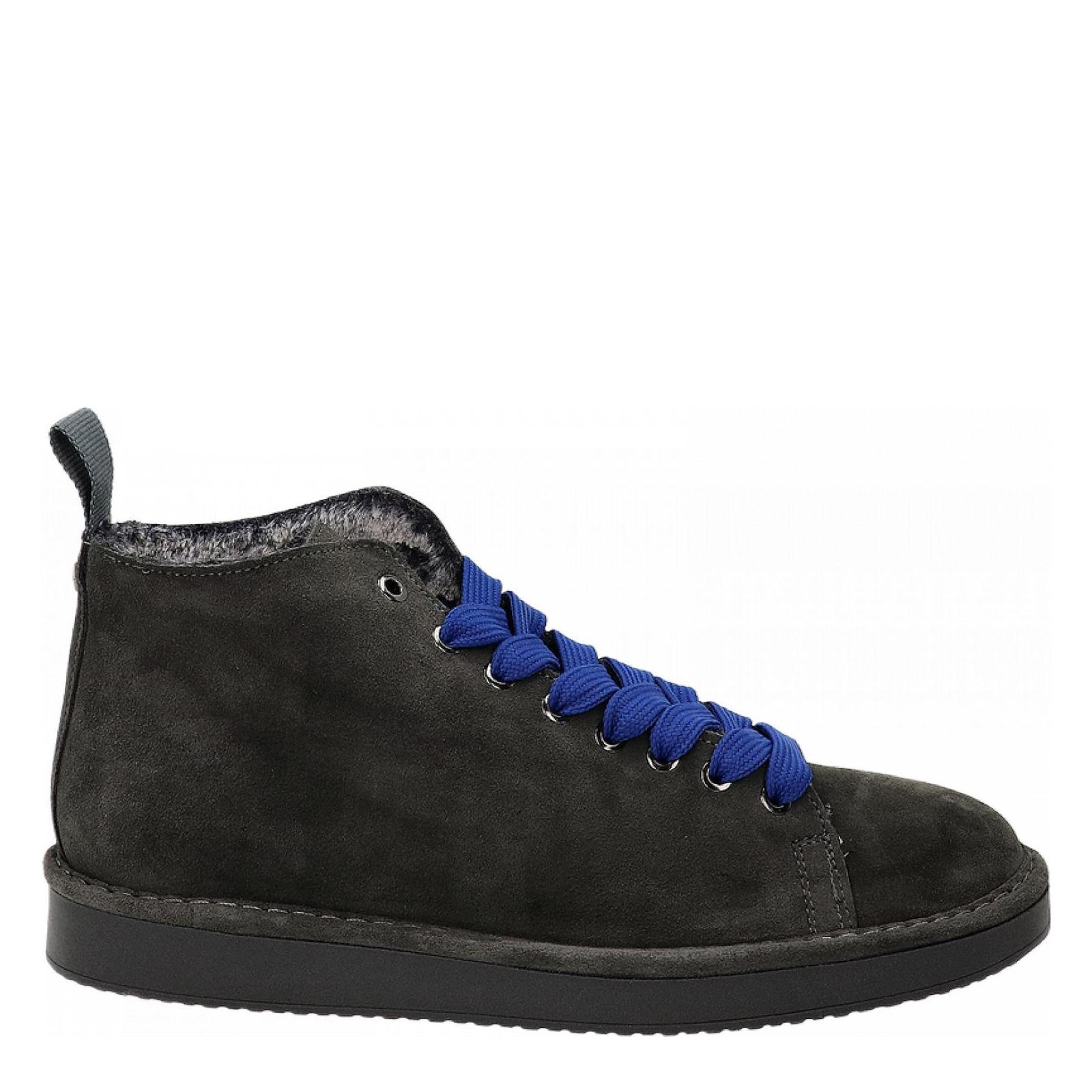 P01 ANKLE BOOT SUEDE anthracite-ultramari