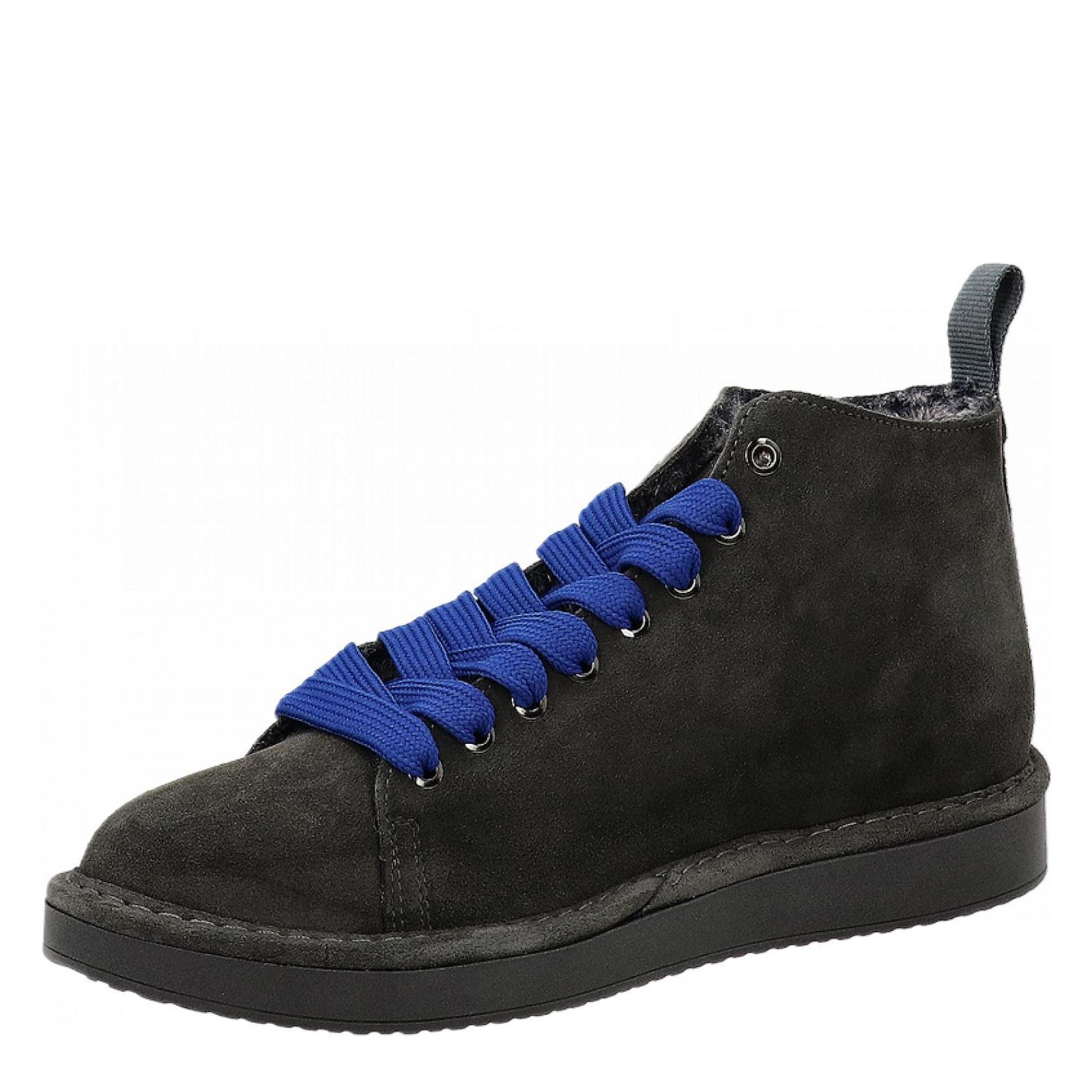 P01 ANKLE BOOT SUEDE anthracite-ultramari
