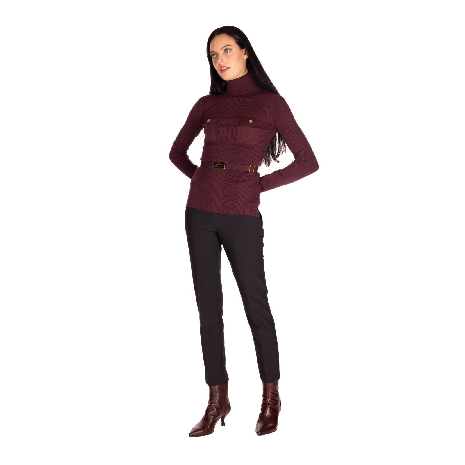 MAGLIA TRICOT cg3-rouge-noir