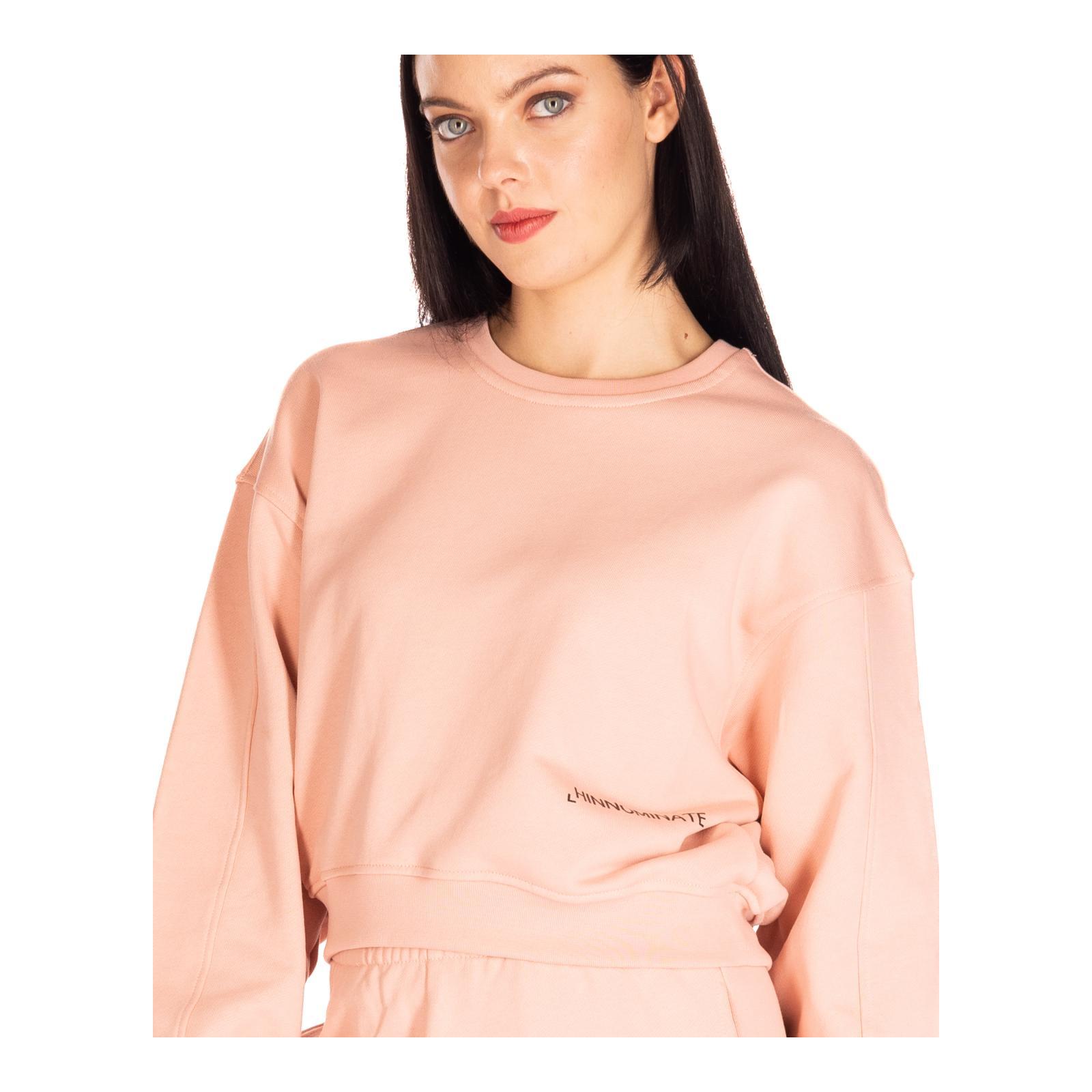 FELPA CORTA PARICOLLO CON STAMPA old-rose