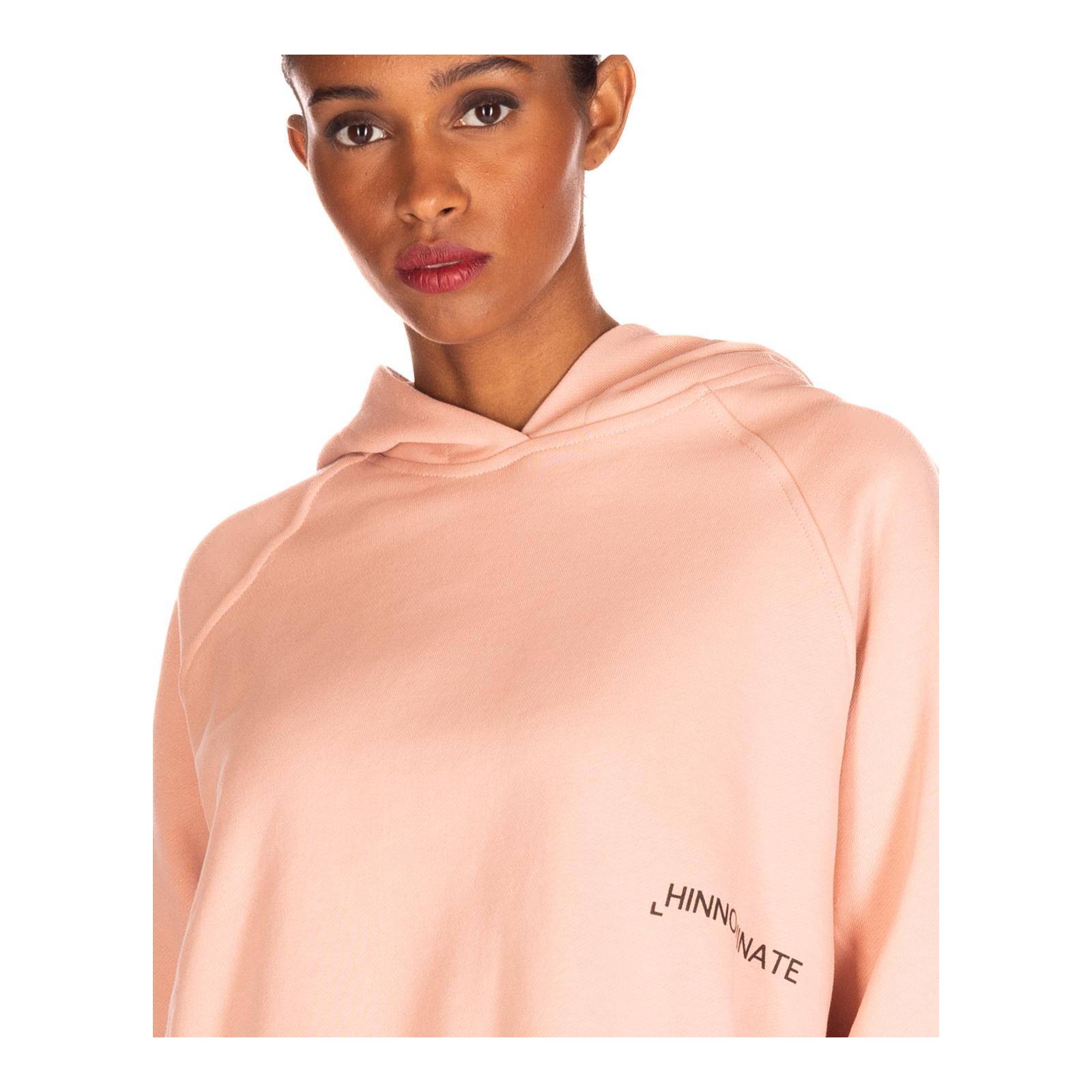 FELPA CAPPUCCIO SCATOLETTA CON STAMPA old-rose