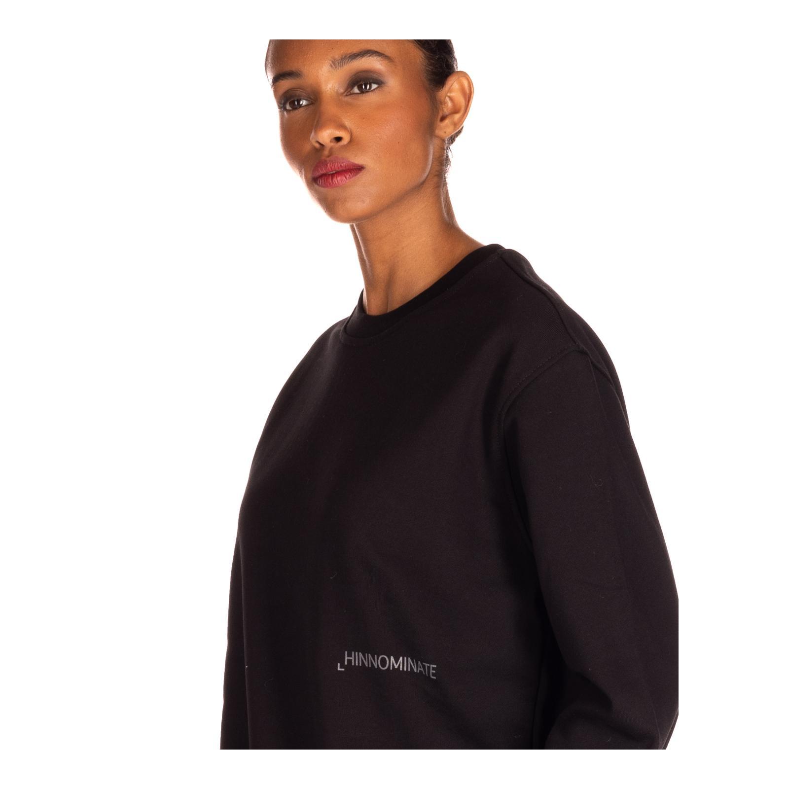 FELPA PARICOLLO CON STAMPA nero