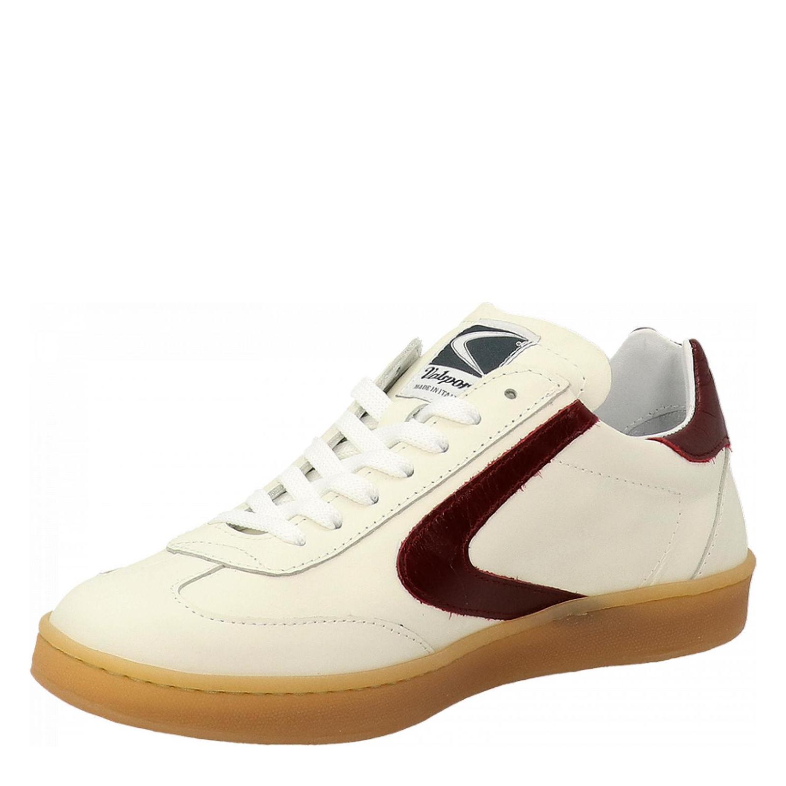 OLIMPIA LEATHER bianco-bordeaux