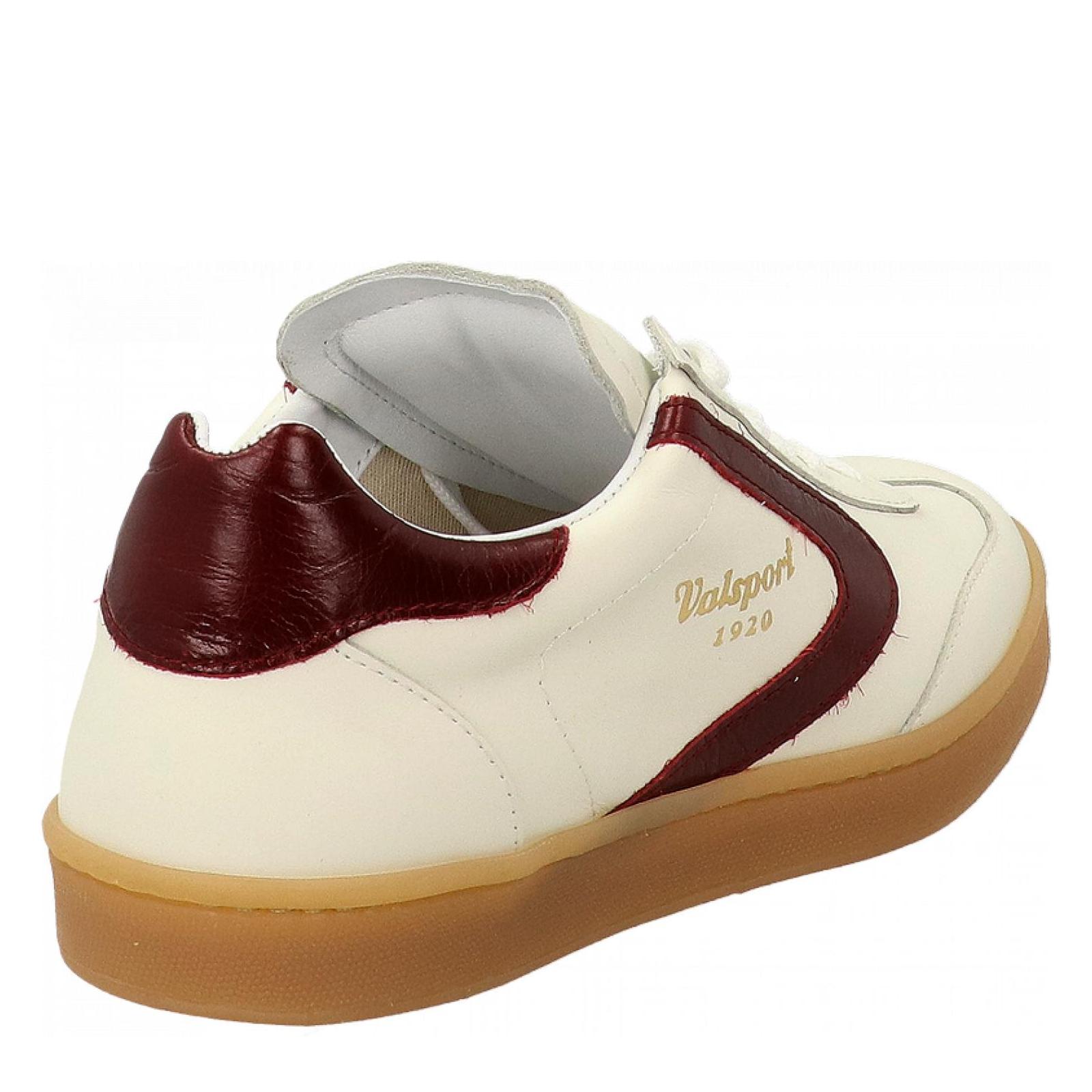OLIMPIA LEATHER bianco-bordeaux
