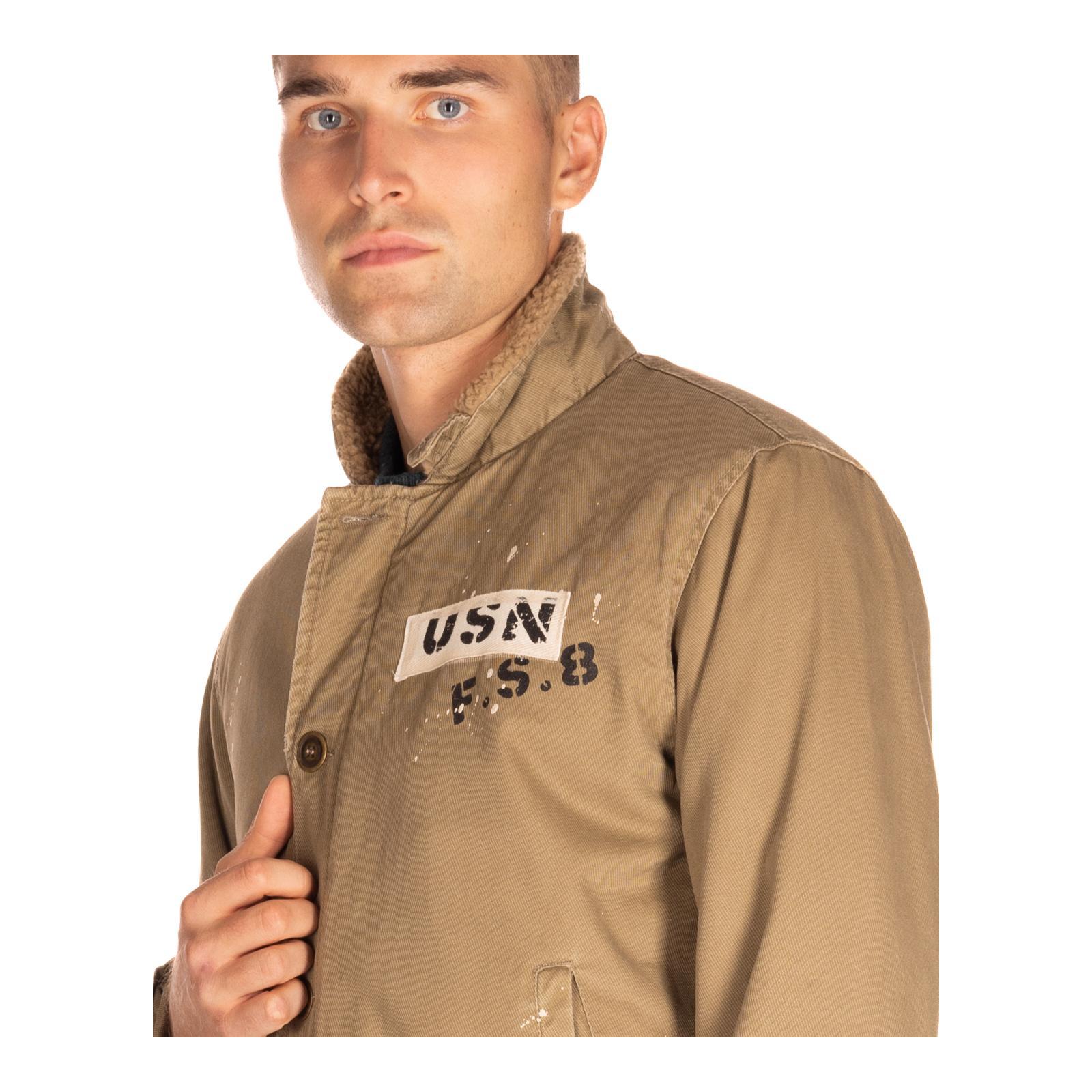 GIACCONE CANVAS STAMPA militare-gunnery