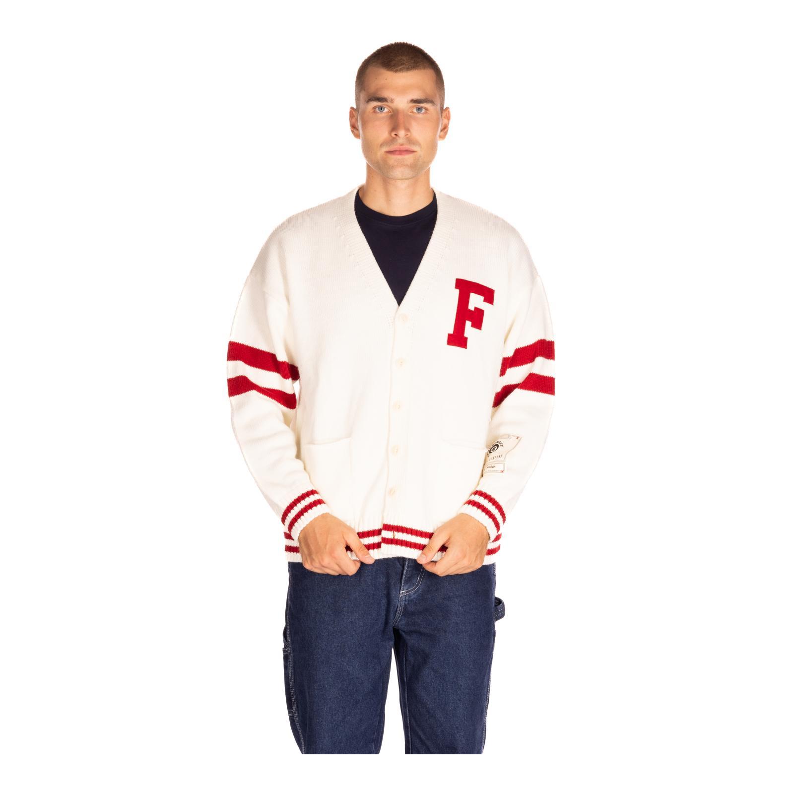 MAGLIA CARDIGAN PATCH panna