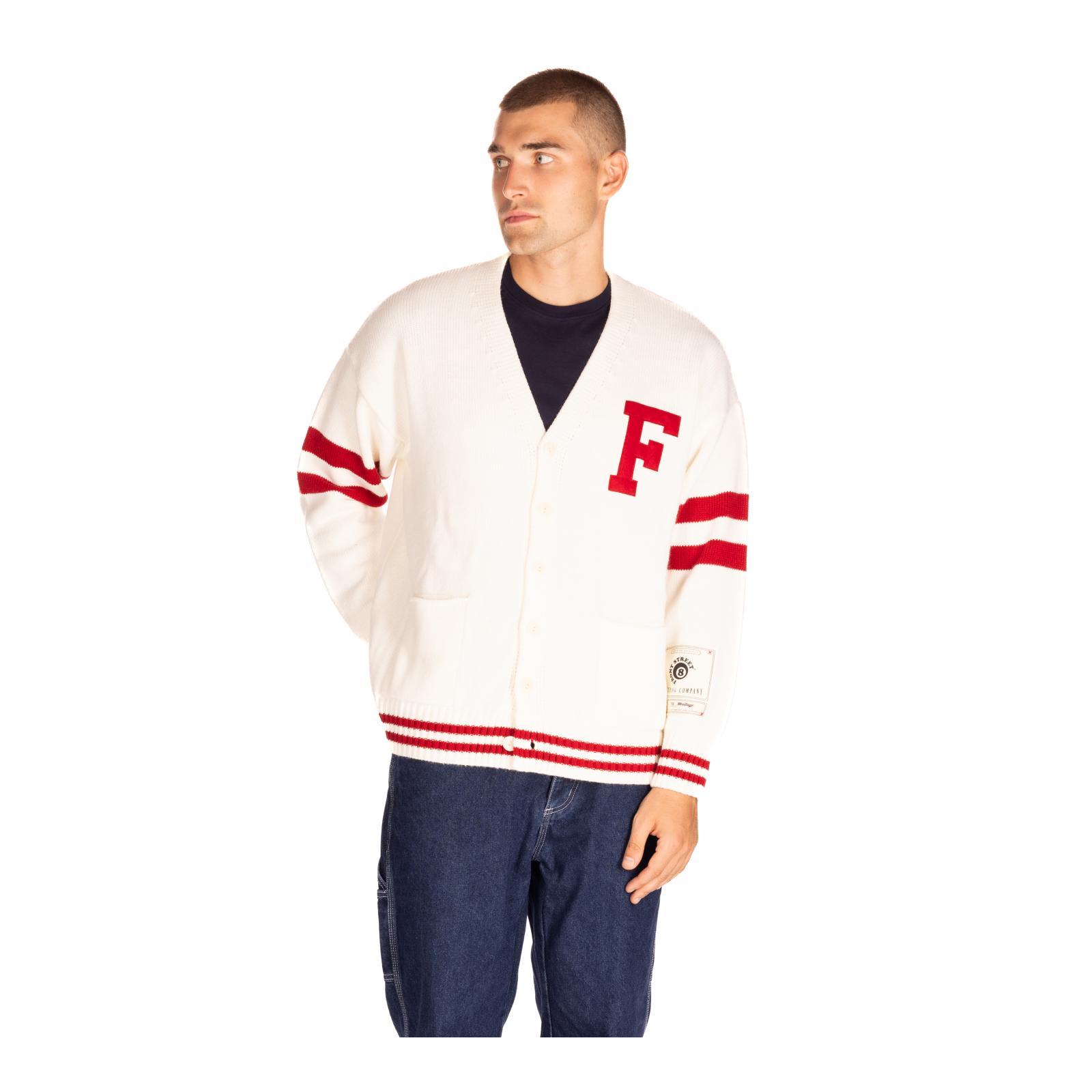 MAGLIA CARDIGAN PATCH panna
