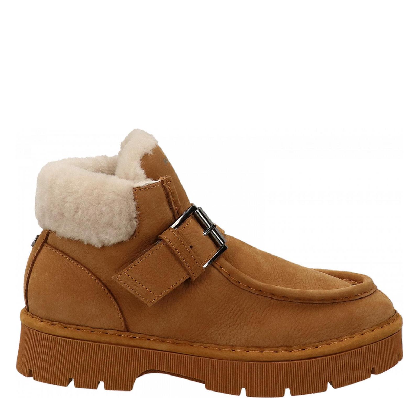 P99 ANKLE STRAP BOOT curry-brown