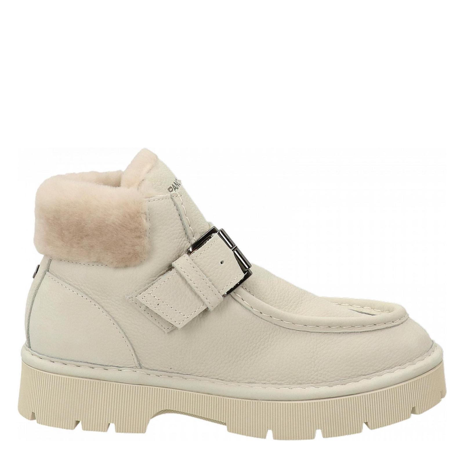 P99 ANKLE STRAP BOOT ivory