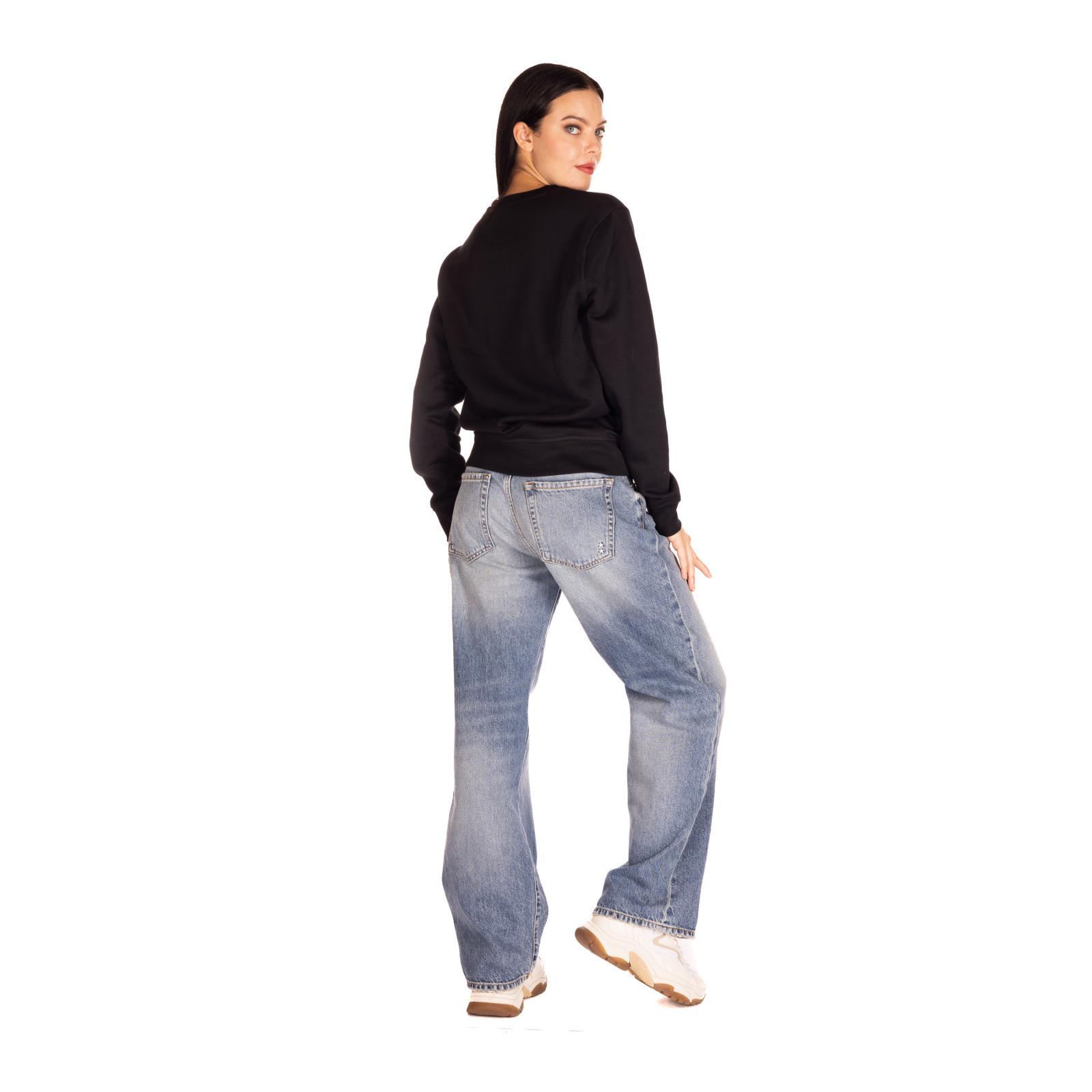 FELPA GIROCOLLO DTF AMO black-lil