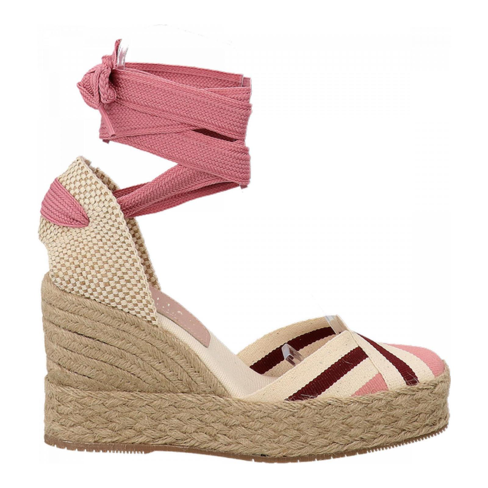 POSITANO CANVAS STRIPE rose