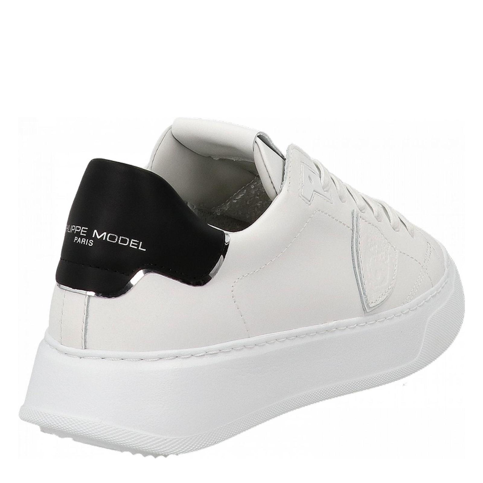 TEMPLE LOW bianco-nero