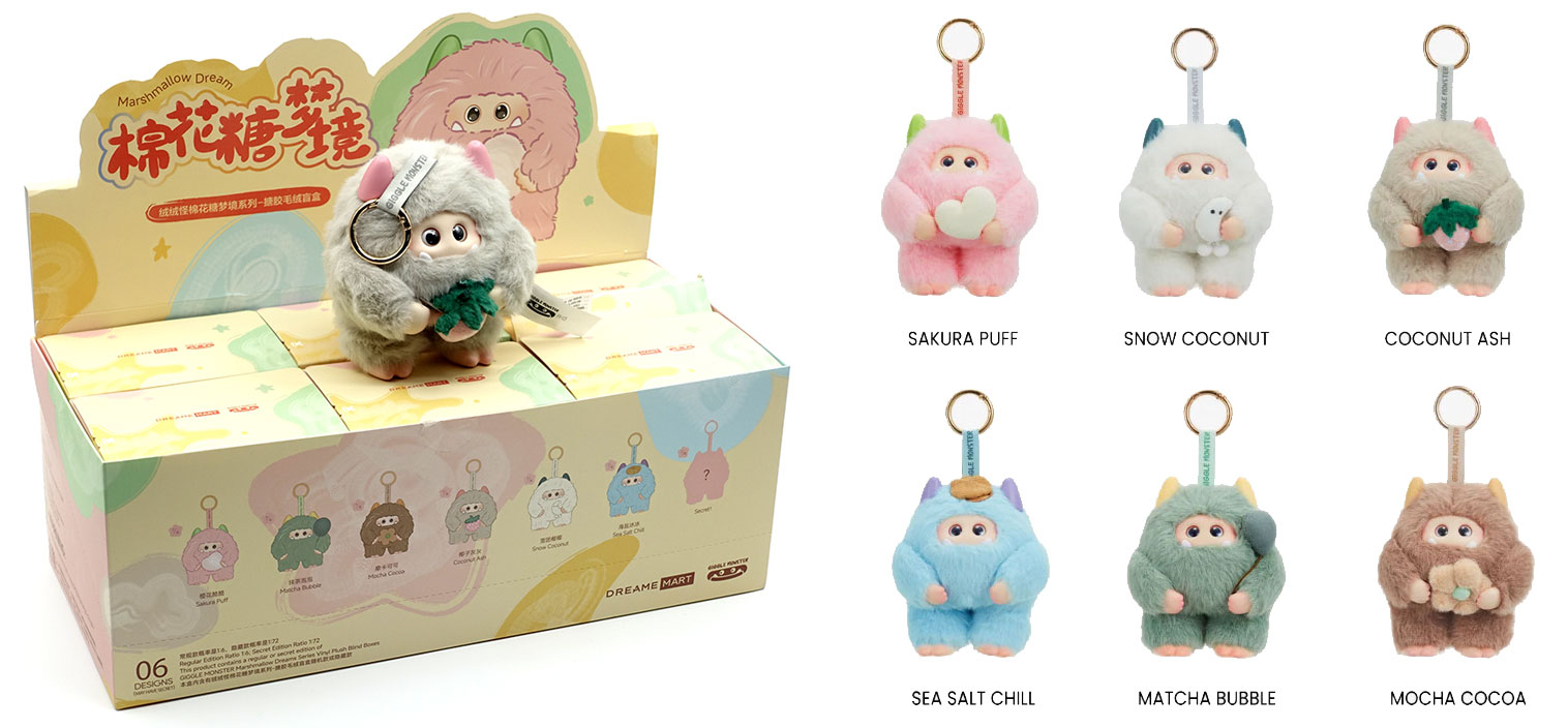 GIGGLE MONSTER Marshmallow Dream Series 1pz Assortimento