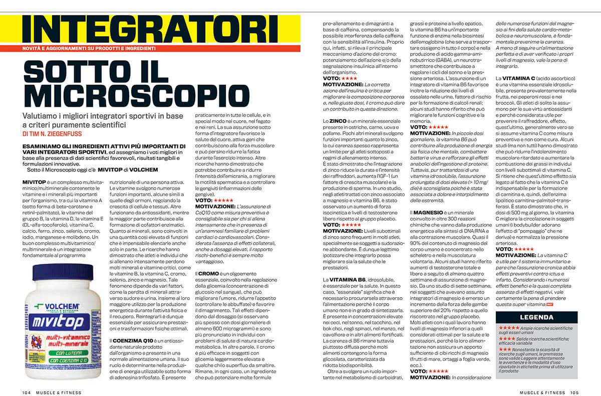 Integratore multivitaminico Mivitop