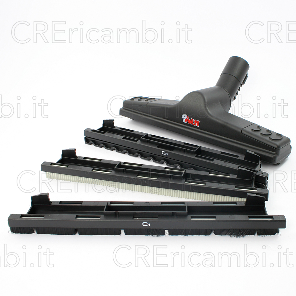 POLTI Spazzola 300 mm (Baionetta) con Inserti per Lecoaspira 700, 715, 910, Mondial  Vap 4500