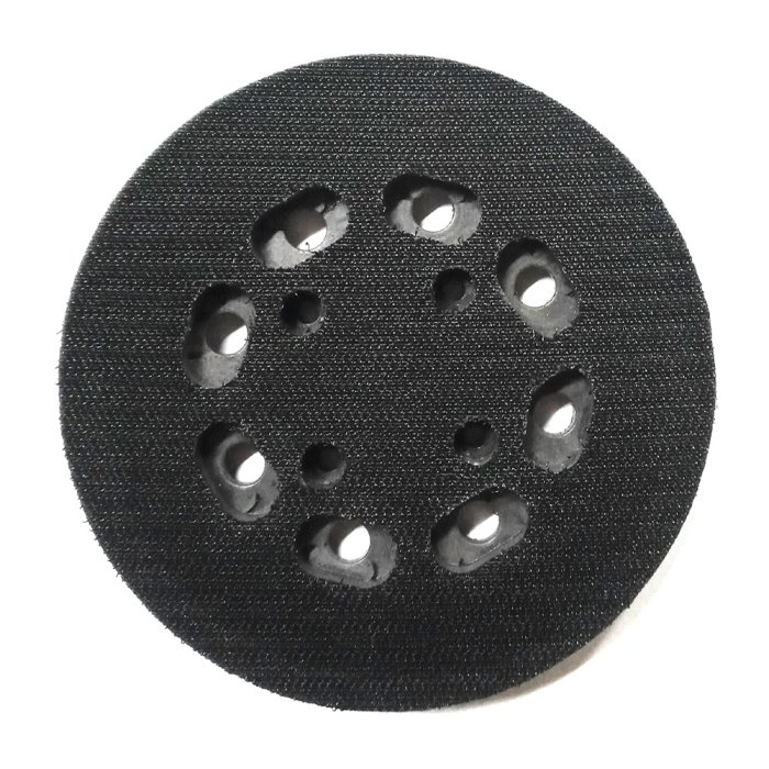 EMagTech Tampone Di Levigatura Di Ricambio 125 Mm Per Black & Decker KA190 SE, BD190 SE, SPEC375, PEC376 - Disco Supporto Con 8 Fori Per Aspirazione Polvere