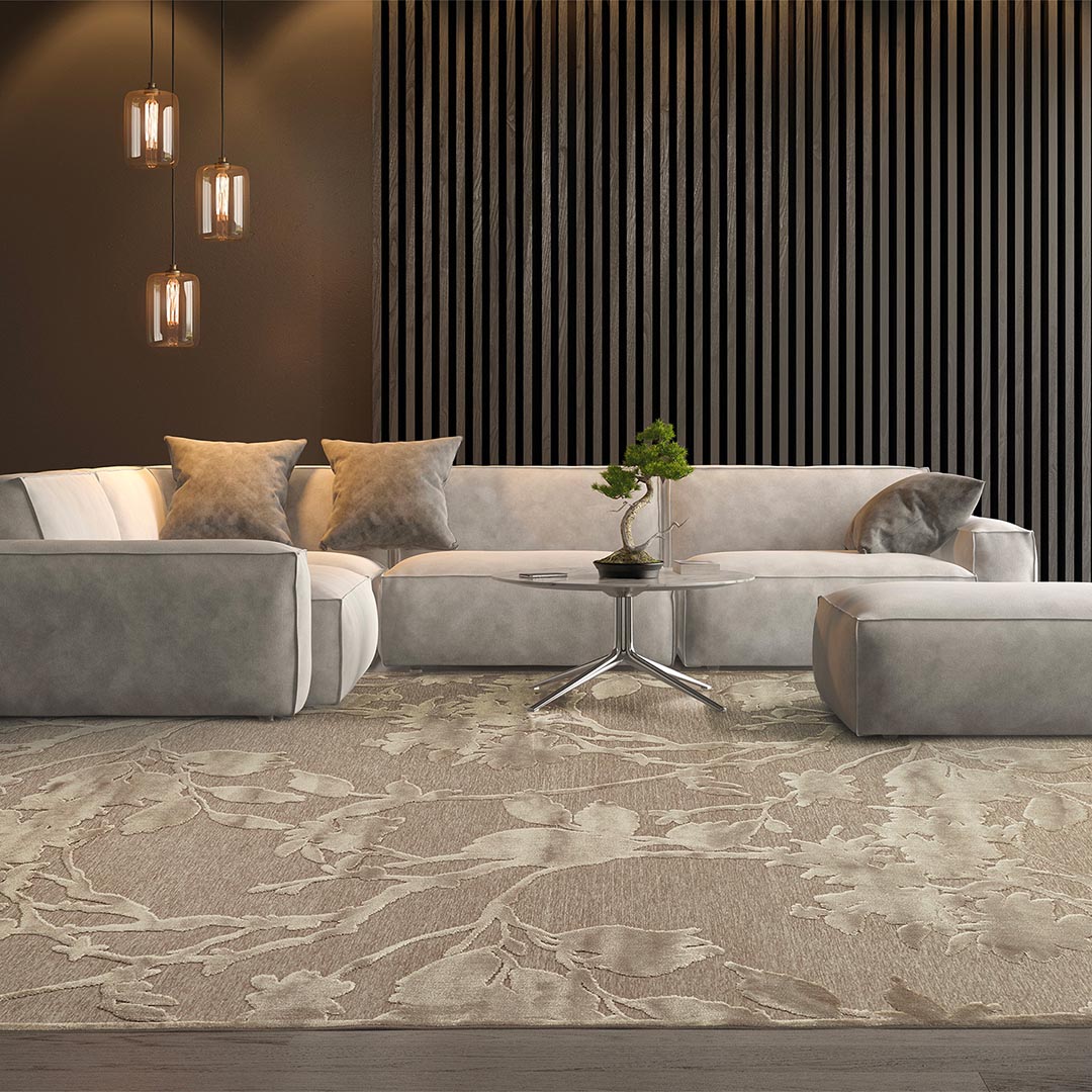 Tappeto GENOVA 38052/6525/90: Eleganza floreale per un design senza tempo