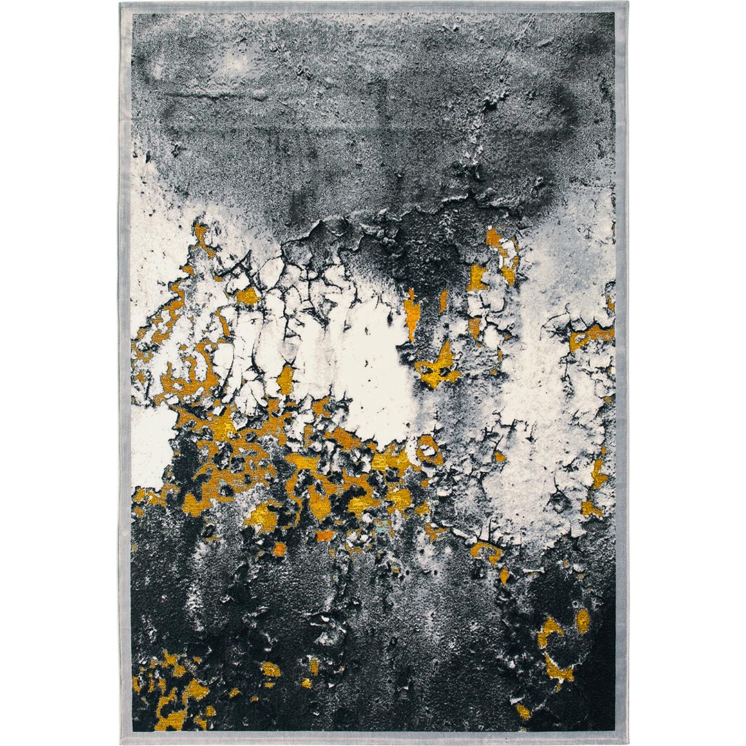 Tappeto GABRIELLE 491E/Q13: Stile Materico con Accenti Dorati - Immagine principale