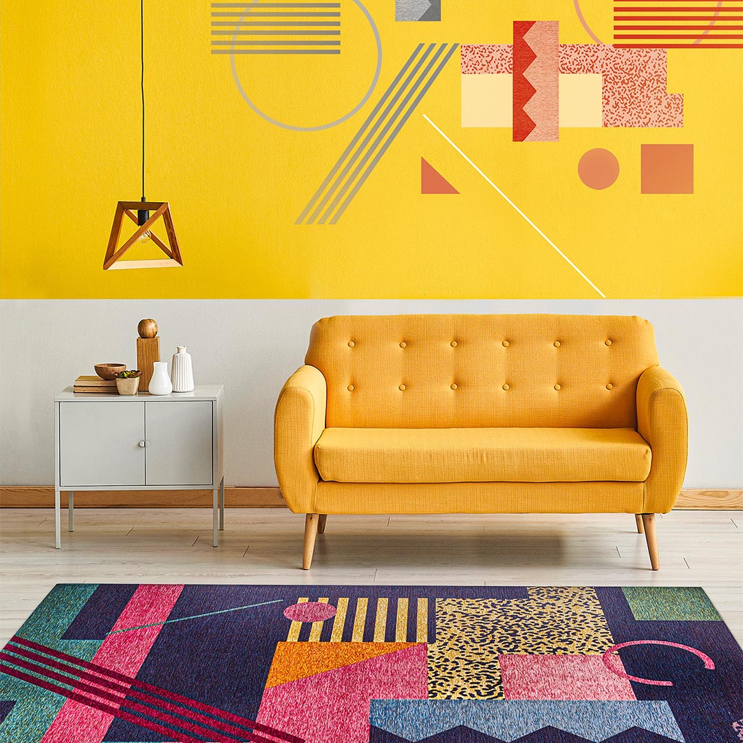 Tappeto ANDY 290X/Q01 – Esplosione di Colore e Geometria Contemporanea