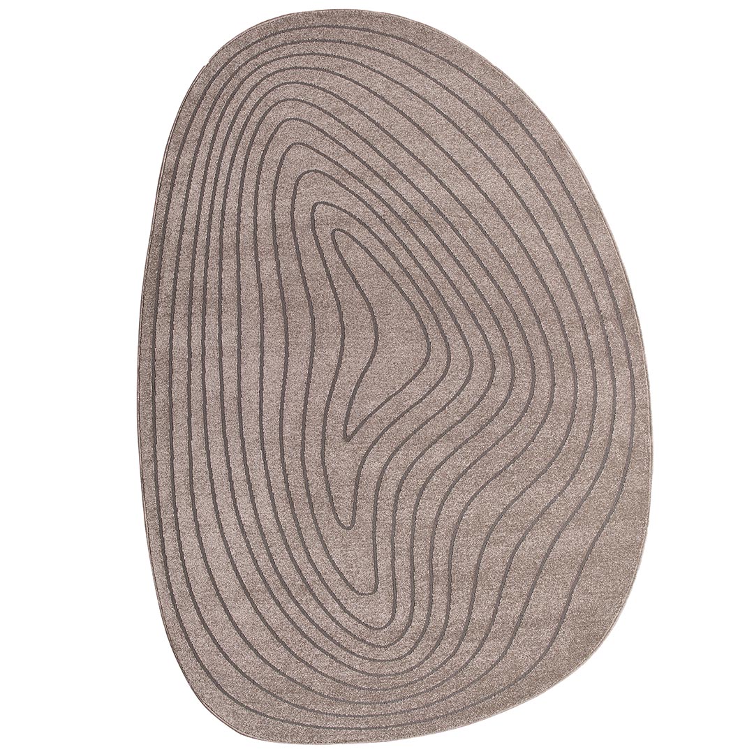 Tappeto CORTINA STONE TAUPE: Design Organico per Soggiorni e Salotti Moderni - Immagine principale