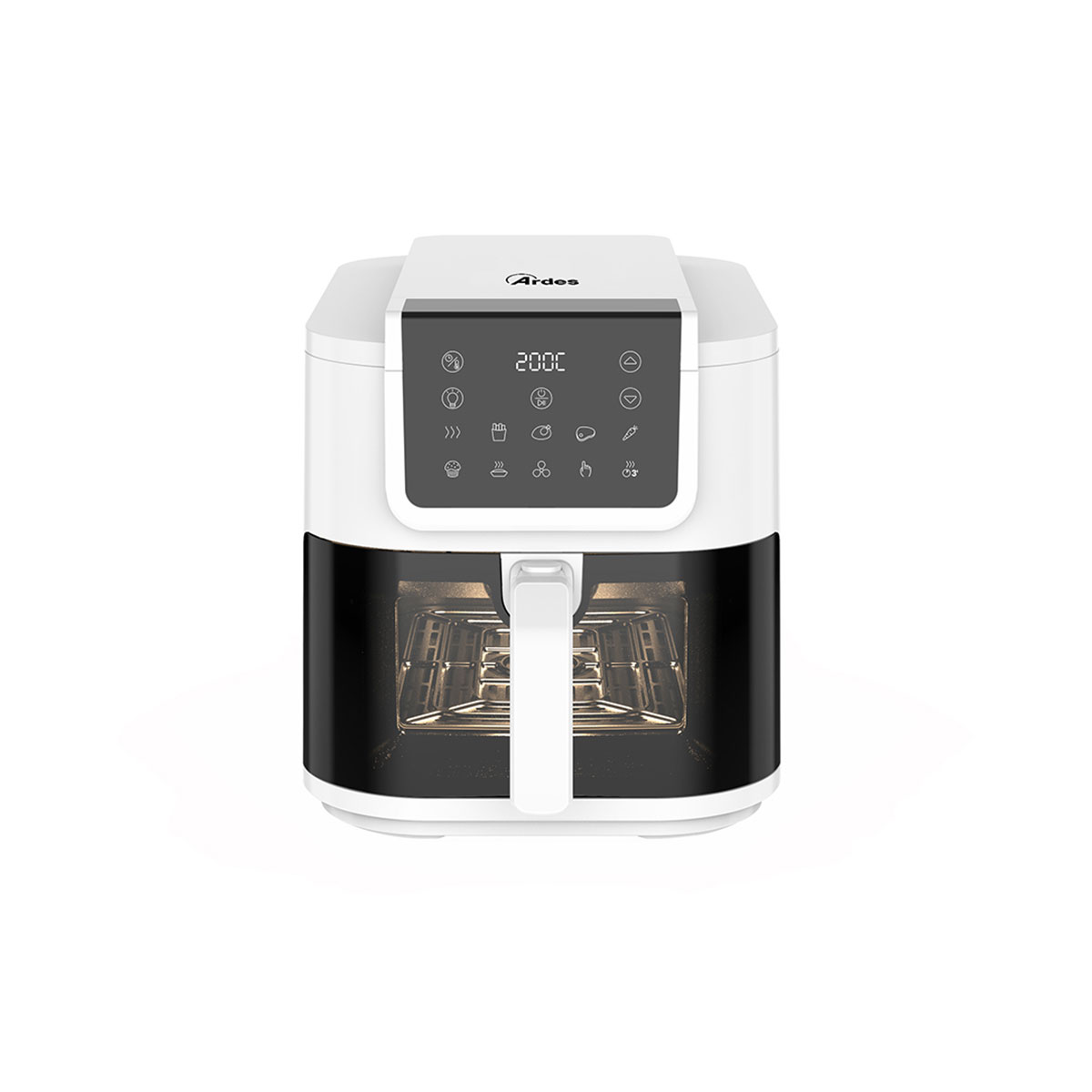 Image of FRIGGITRICE ELETTRICA AD ARIA MULTIFUNZIONE BIANCA 'INFINITY' 8 LT - 1700 W - ARDES