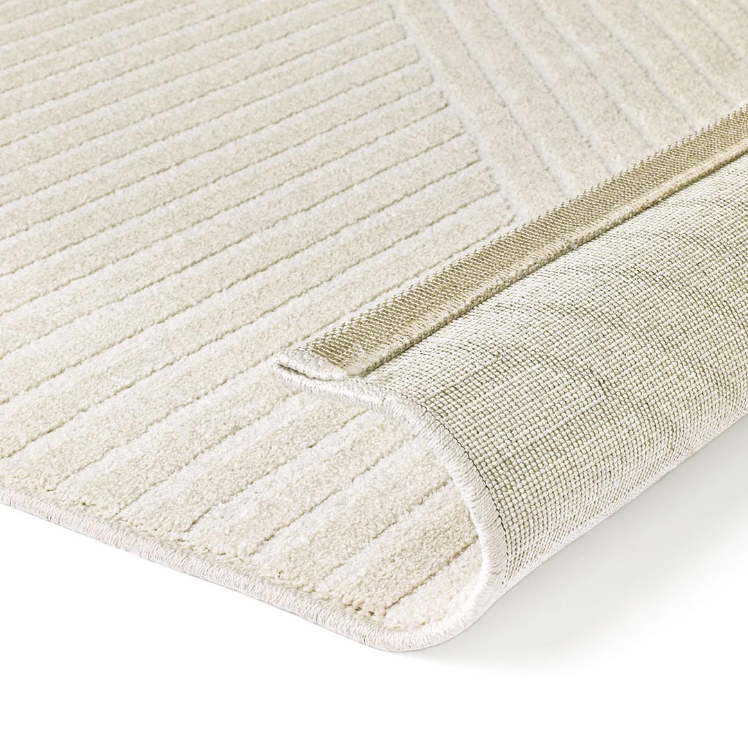 Tappeto CORTINA 19 IVORY: Minimalismo Elegante per il Tuo Soggiorno