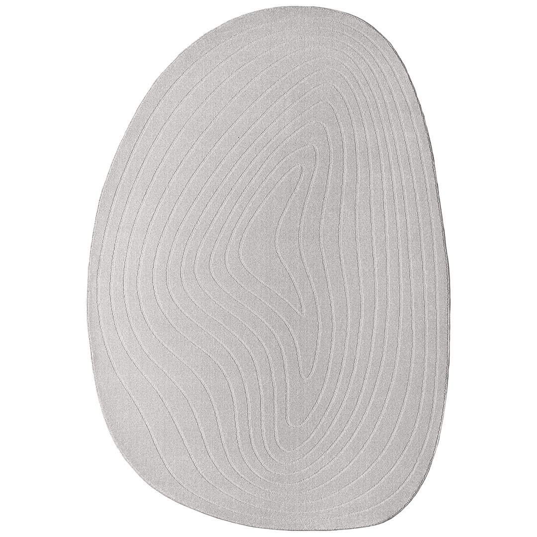 Tappeto CORTINA STONE GREY: Raffinatezza Organica per Camera da Letto e Salotto Moderno