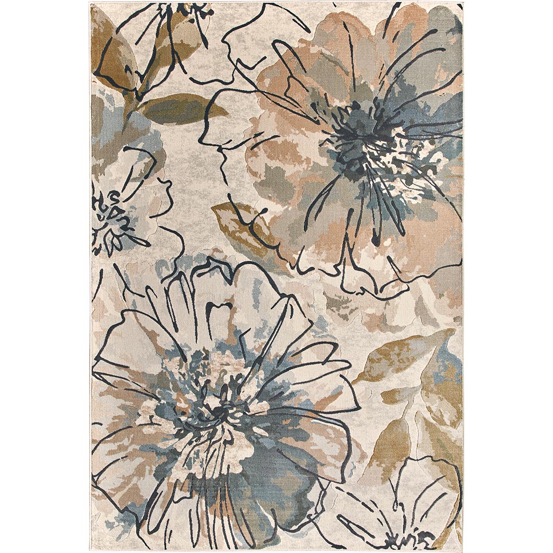 Teppich SIBILLA 985017/6191: Florales Design trifft auf edle Viskosequalität - Immagine principale