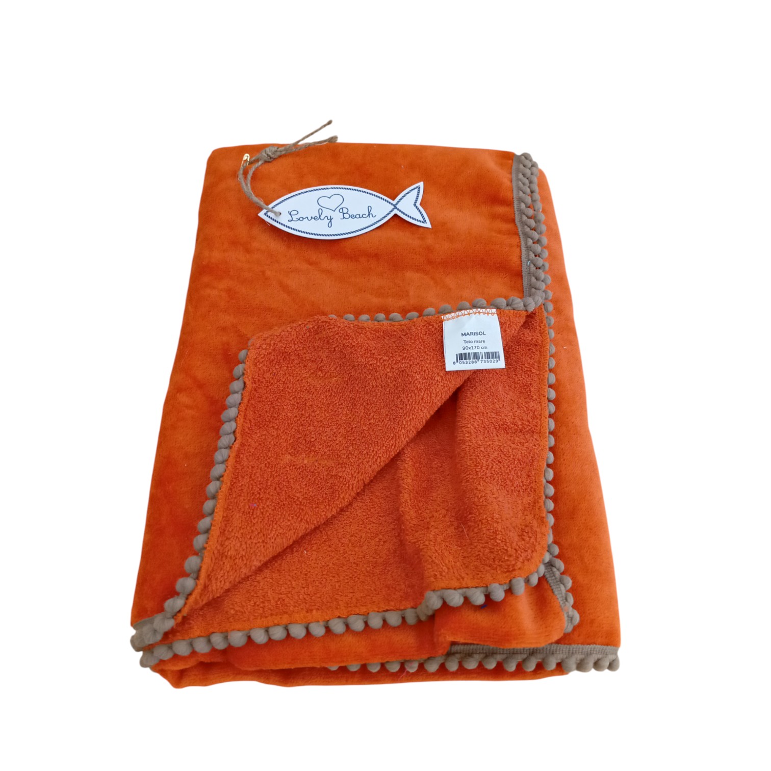 Telo Mare microspugna 100% cotone Marisol - ambra