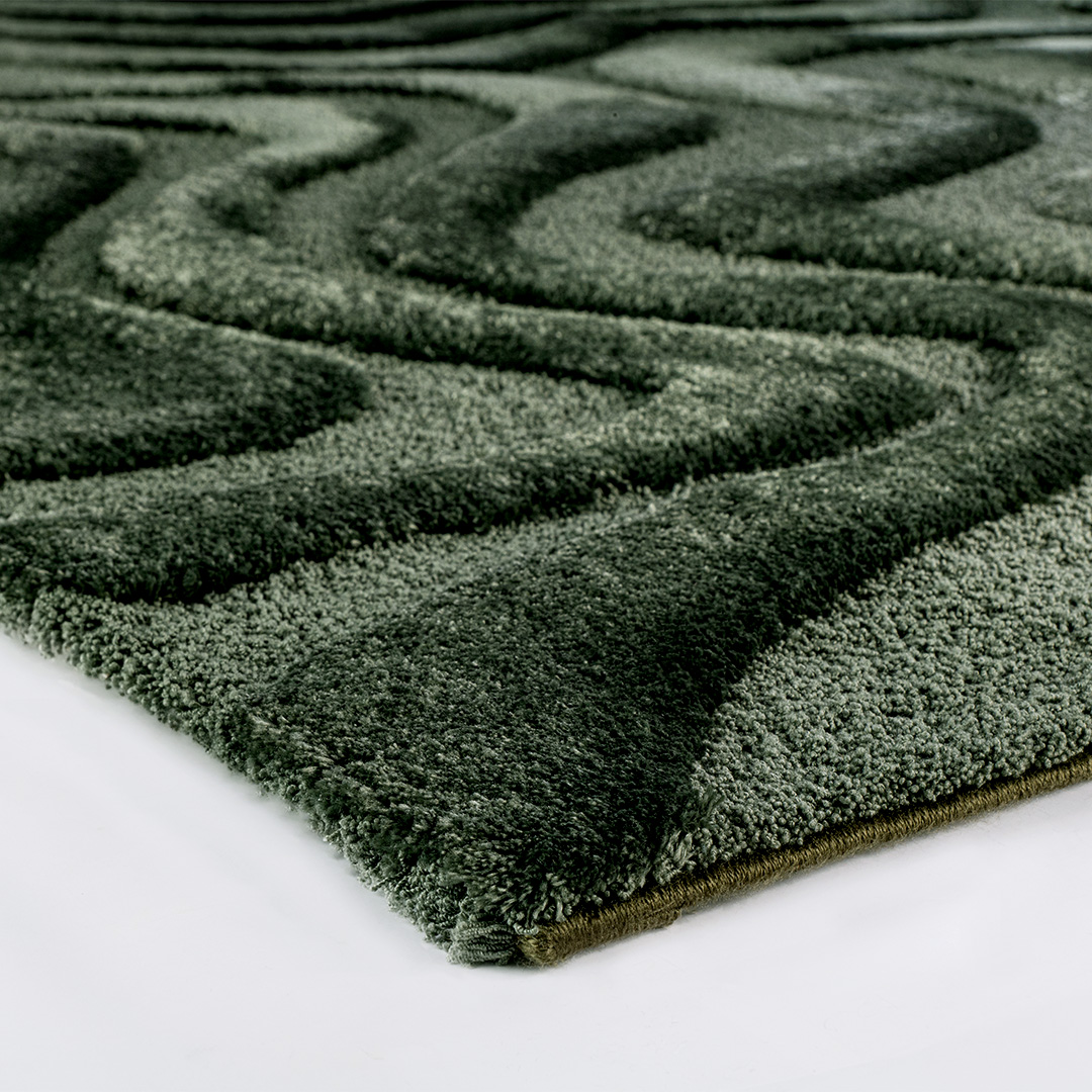 Tappeto VENERE VERDE BOSCO – Design organico per spazi di carattere