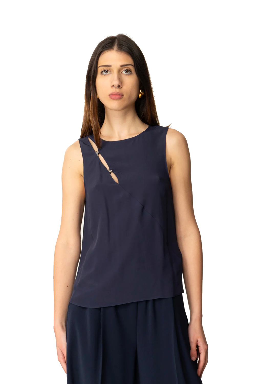 Camicia Smanicata con Cut-Out