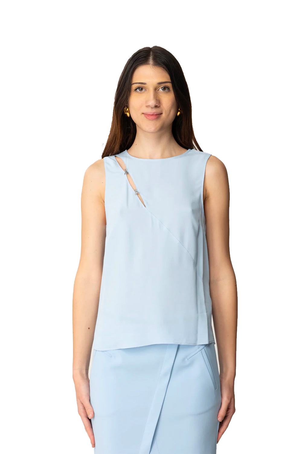 Camicia Smanicata con Cut-Out