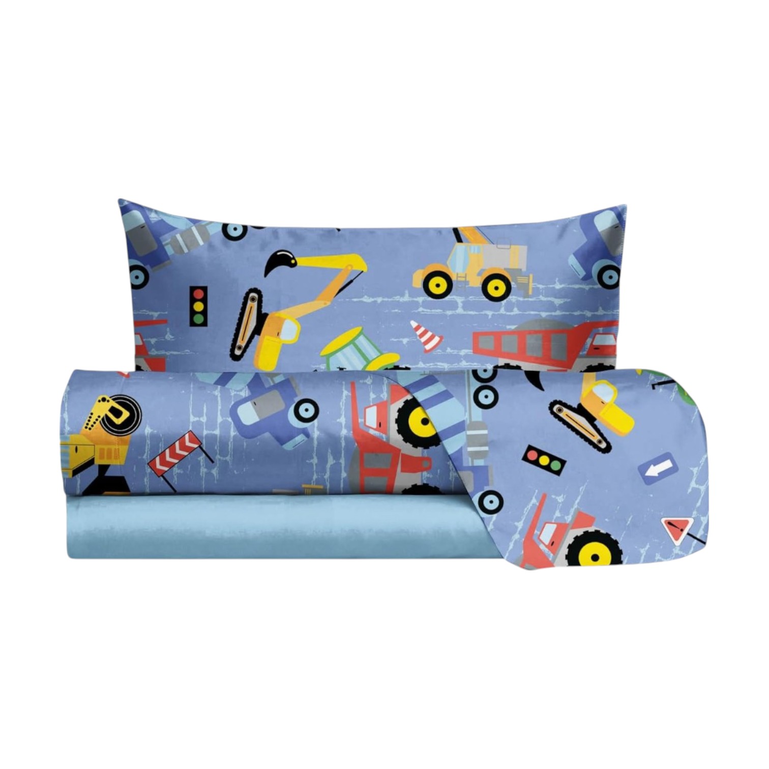 Completo letto una piazza in puro cotone - Trattore