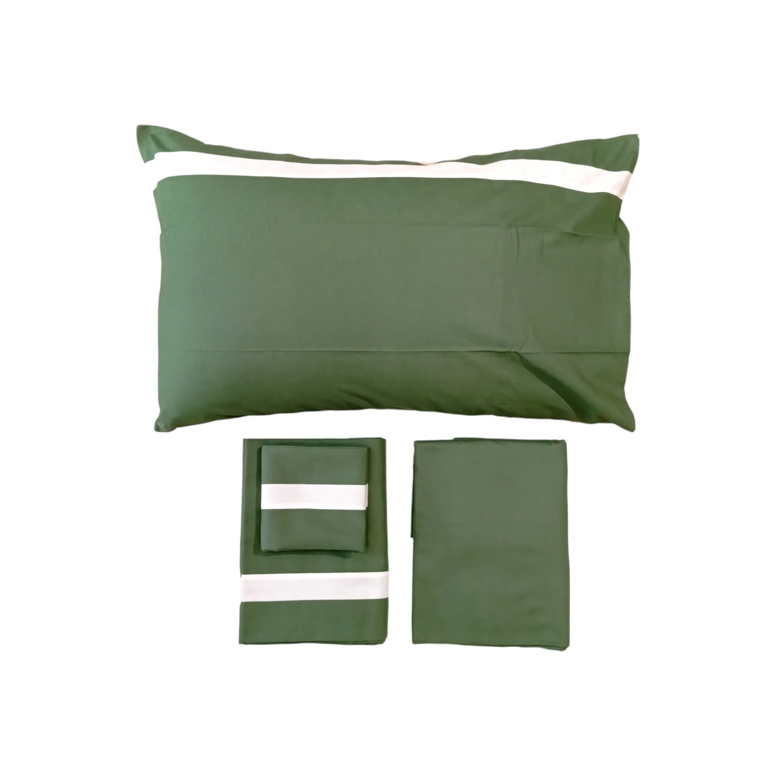 Completo letto matrimoniale Stefy - verde oliva