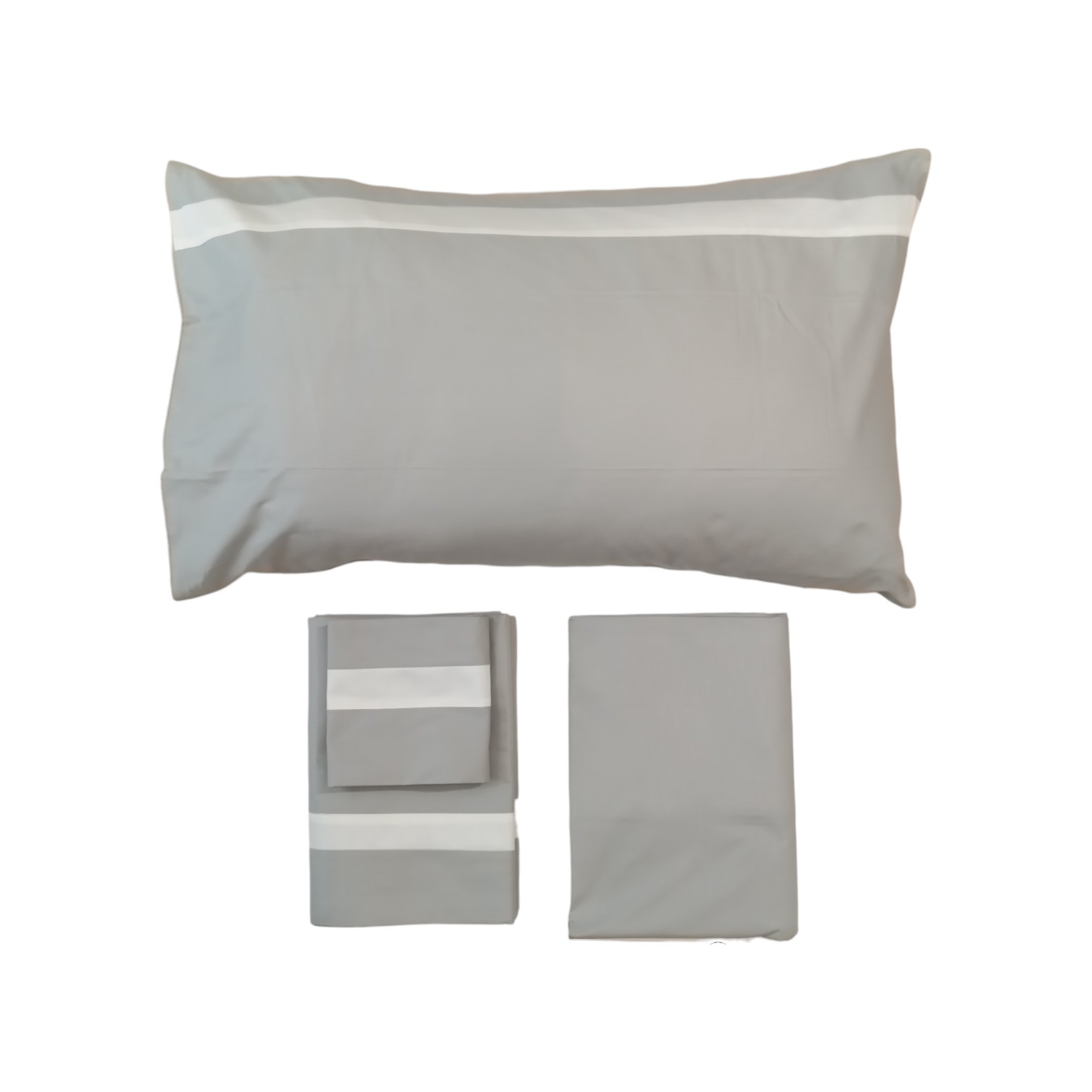 Completo letto matrimoniale Stefy - grigio