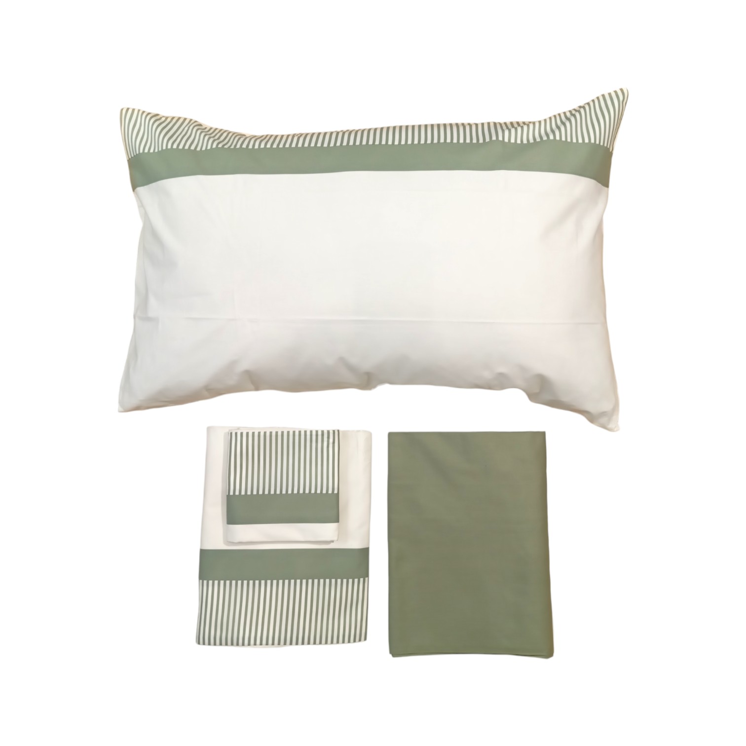 Completo letto francese Montecarlo - verde mango
