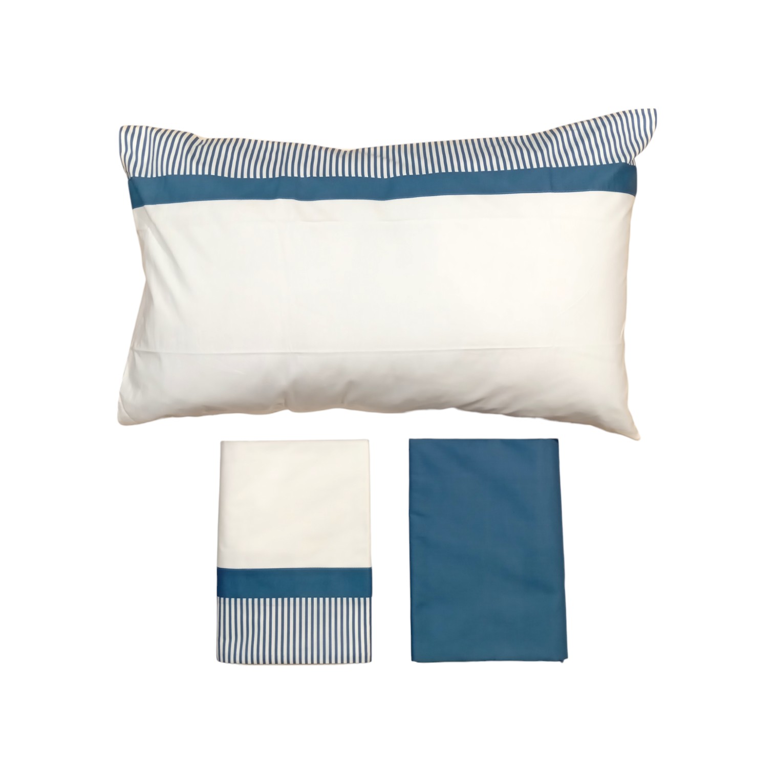 Completo letto Montecarlo una piazza in puro cotone - aviazione