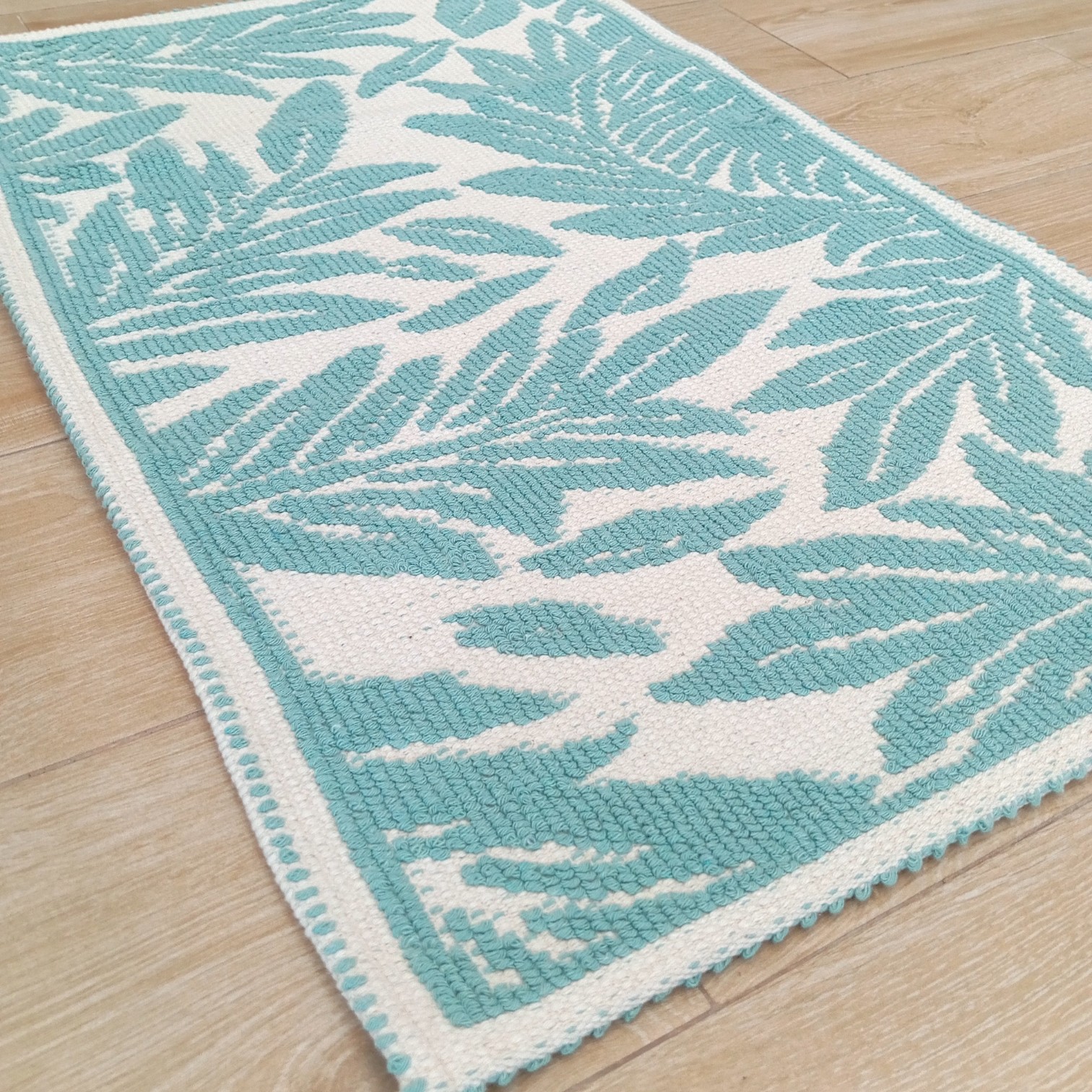 Tappeto Sorel misura 55 x 110 - acquamarina