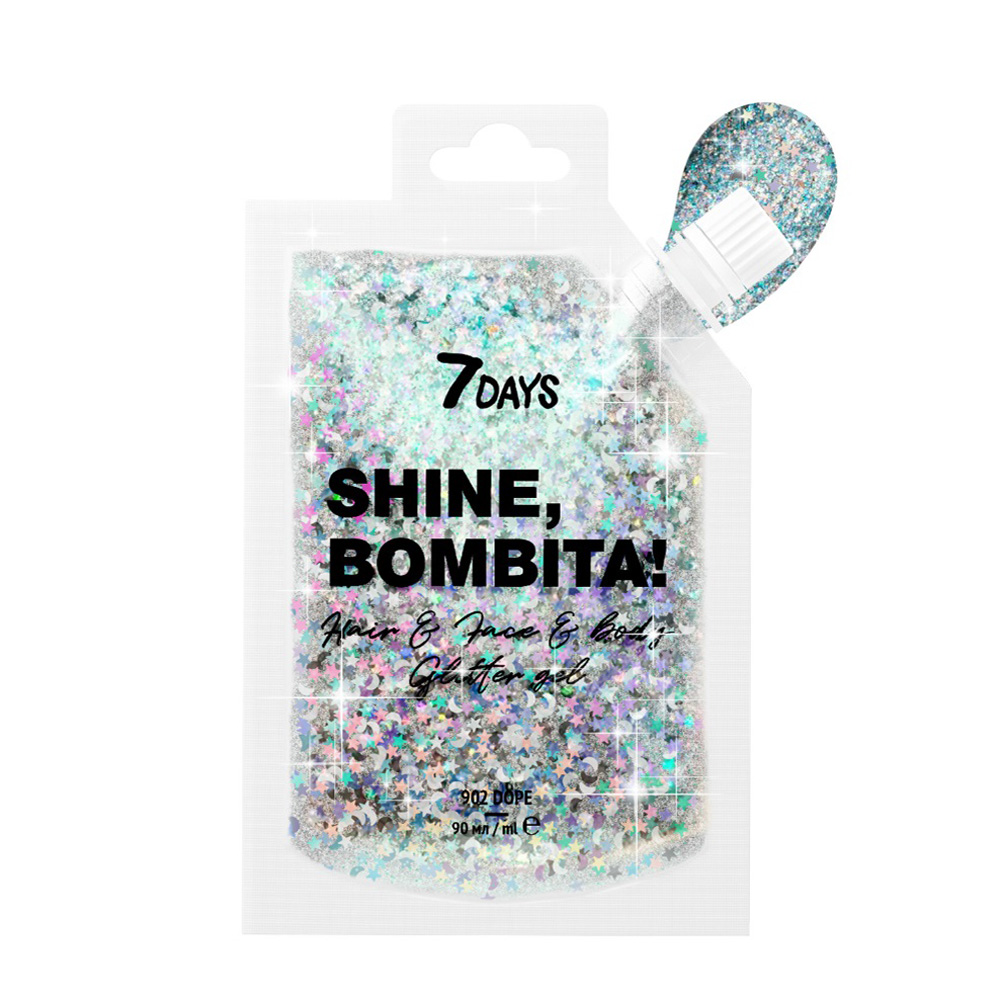 Shine Bombita Gel-Glitter viso capelli e corpo