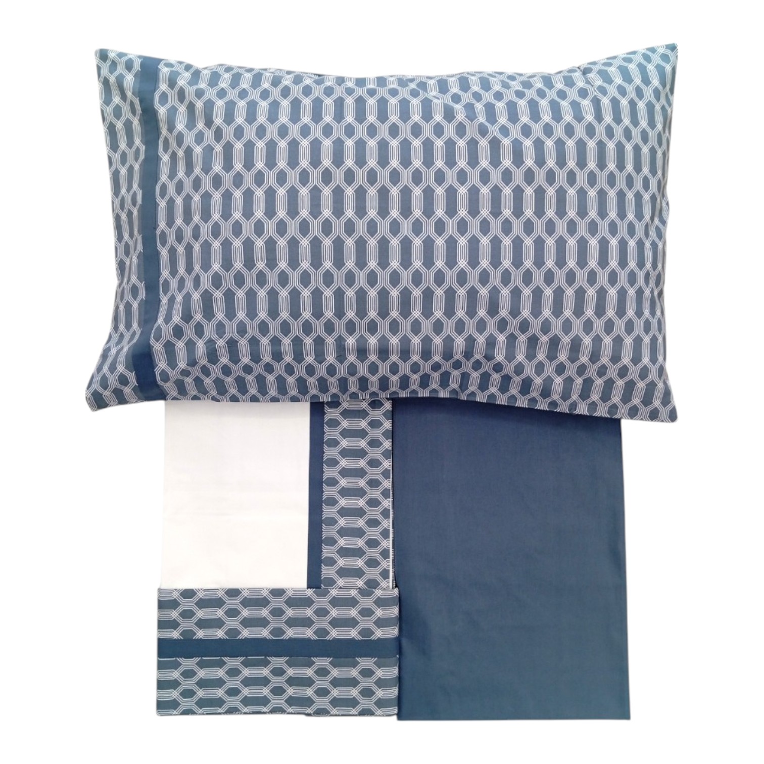 Completo letto matrimoniale Loop - indigo