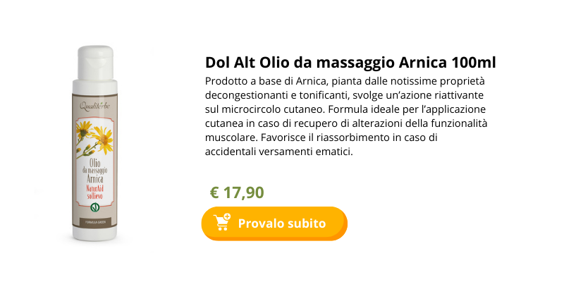 Olio da Massaggio Arnica 100 ml Formula concentrata