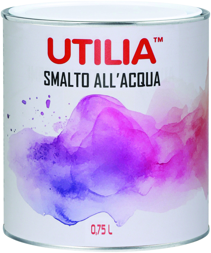 Utilia SMALTO ALL'ACQUA ml. 750 Bianco perla Ral 1013 6.00 pz