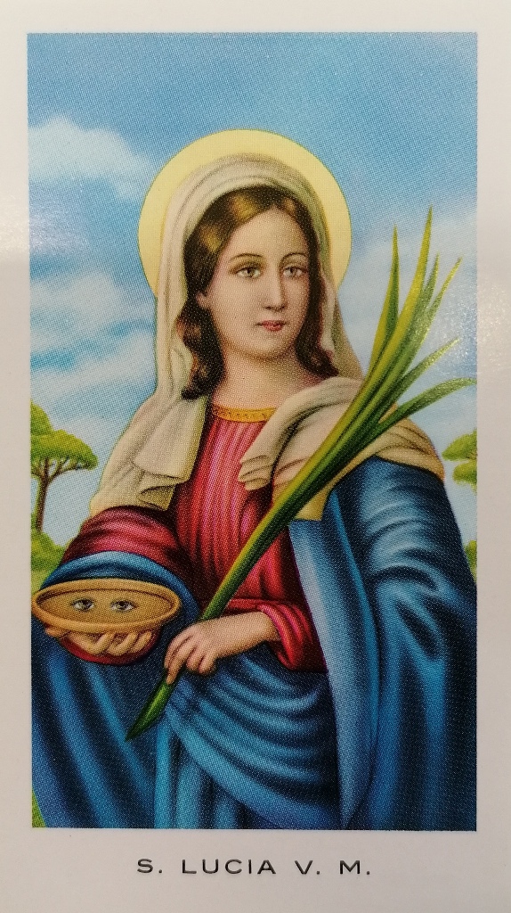 Santino Santa Lucia cm 10,5x6 (100 pezzi)