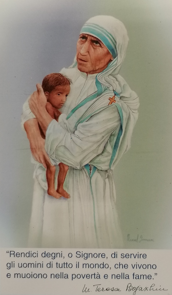 Santino Santa Teresa di Calcutta cm 12x7 (100 pezzi)