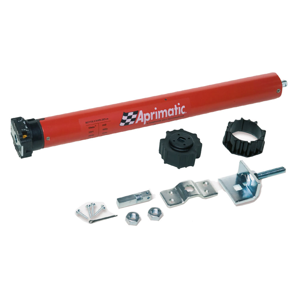 MOTORE TUBOLARE ELETTRICO PER TAPPARELLE 'ROLLER KIT REVOLUX 45S' coppia 50 Nm - max.90 kg. - 230W - APRIMATIC